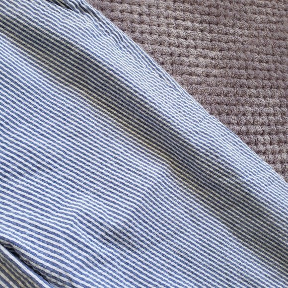 Polo Ralph Lauren Pants Womens 8 Straight Leg Blue and White Pinstripe Trousers - Picture 4 of 7